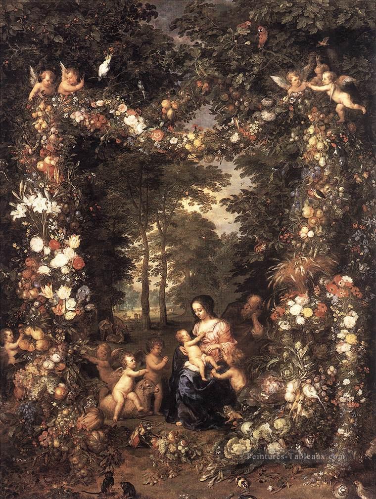 La Sainte Famille Flamande Jan Brueghel l’Ancien Peintures à l'huile